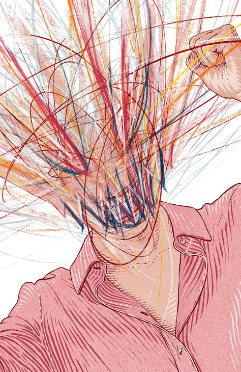 Anger Drawing, Rage Art, Anger Art, Chicago Magazine, Psy Art, Online Quiz, Hollywood Reporter, Anger Issues, Dark Art Drawings