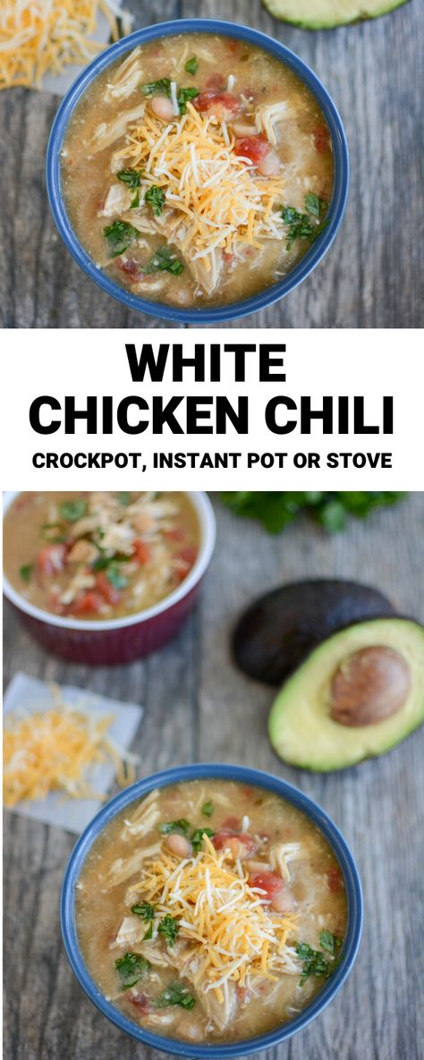 Ip Chili, Easy White Chili, Uncooked Chicken, Instant Pot White Chicken Chili, Instant Pot Chicken Recipes, Instapot Meals, White Chicken Chili Recipe, Hispanic Recipes, Quick Soup