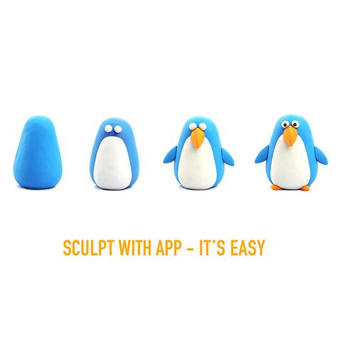 Download the app, follow the step-by-step instructions, and use the 18 cans of colorful clay to build 6 goofy bird figurines.  As kids create, they learn useful techniques - Pretty soon they can't wait to try inventing their own amazing creatures! Toys.  Arts & Crafts.  Teaching Toys & Tools. Clay Art For Kids, Clay Birds, Clay Moulding, Bird Figurines, Clay Set, Air Dry Clay Projects, Polymer Clay Animals, Kids Create, Clay Animals