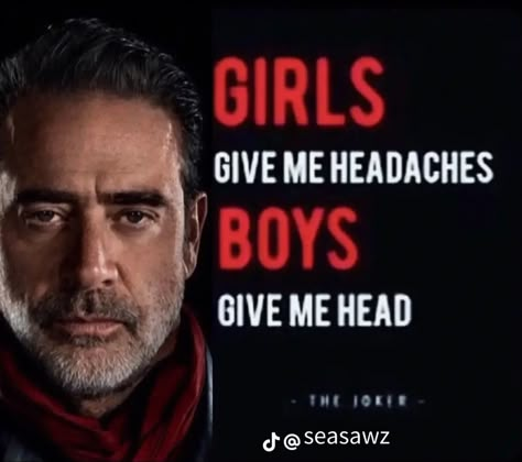 Negan Smith, Negan Twd, Twd Funny, Twd Memes, Jeffrey Dean, Jeffrey Dean Morgan, Stuff And Thangs, Lose My Mind, Really Funny Pictures