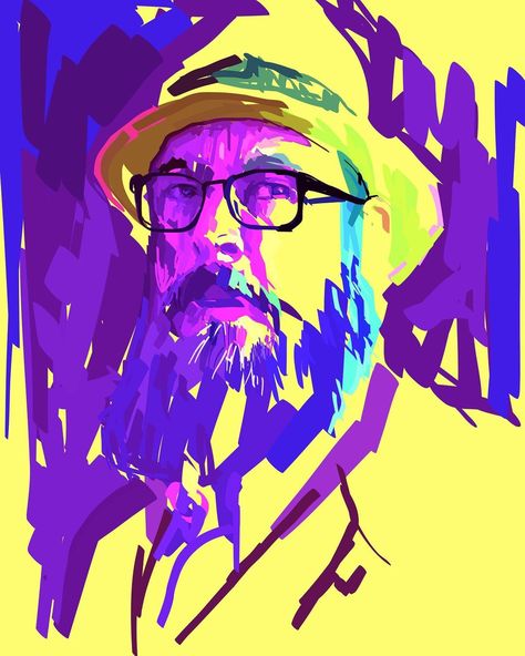 Working on a small series exploring #portraits were the subject is wearing #glasses. #artinspiration #beardstyle #portraitdrawing… | Instagram Art Alevel, Portraiture Art, Ship Paintings, Contemporary Portrait, Expressionist Art, Portrait Design, Colorful Portrait, Matte Painting, Wearing Glasses