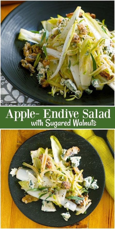 Candied Walnuts Recipe, Endive Recipes, Walnuts Recipe, Endive Salad, Walnut Recipes, Eat Salad, Diet Vegetarian, Red Food, How To Cook Quinoa