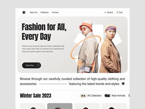 Veson - Ecommerce Landing Page by Haqqi Ilmiawan for Kretya on Dribbble Clothing Website Design, Korean Minimalist Fashion, Fashion Landing Page, Ecommerce Ui Design, Clothing Store Website, Ecommerce Landing Page, Hoodie Website, Fashion Web Design, Ui Design Website