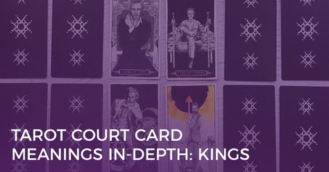 Tarot Court Cards are one of the most challenging aspects of learning the Tarot. Learn how to interpret the Tarot card meanings of the Kings. Tarot Court Cards, Biddy Tarot, King Of Cups, King Of Swords, Free Tarot Cards, King Of Wands, Court Cards, Cards Meaning, Card Meanings