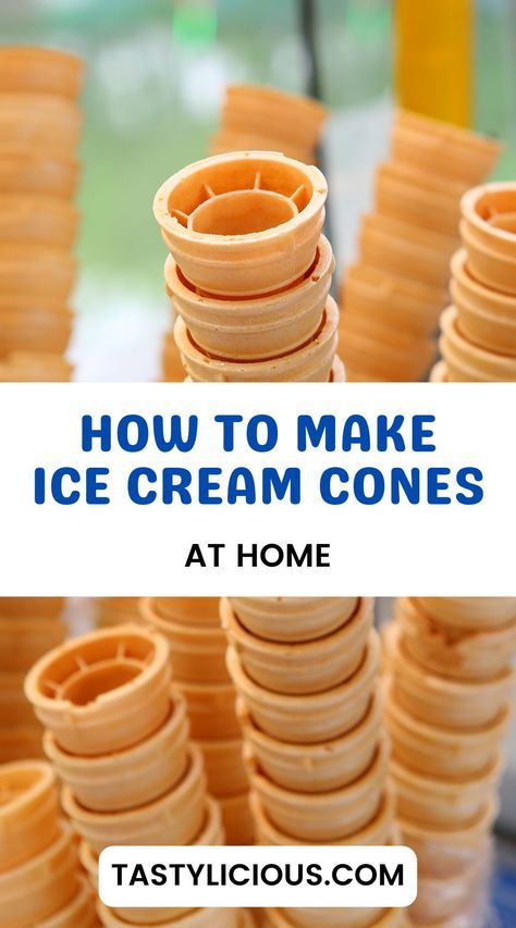 ice cream cone main ingredients | Homemade Ice Cream Cones | how to make ice cream cones with waffle maker | sugar cone ingredients | Homemade Ice Cream Cones Recipe | How to Make Homemade Ice Cream Cones | fall recipes dinner | healthy lunch ideas | dinner ideas | breakfast ideas | easy healthy dinner recipes Ice Cream Cone Recipe How To Make, Diy Waffle Cones, How To Make Ice Cream Cones, Ice Cream Cone Recipes, Sugar Cone Recipe, Ice Cream Cones Ideas, Waffle Cone Recipe Without Maker, Ice Cream Cone Recipe, Homemade Ice Cream Cones