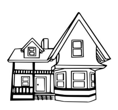 up house coloring page no baloon Up House Pixar, Up House Drawing, Up Movie House, Disney Up House, House Coloring Pages, Up Pixar, Dibujos Toy Story, Up The Movie, Family Coloring Pages