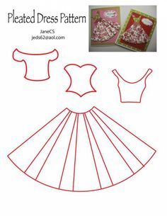 Pleated Dress Pattern, فن النسيج, 3d Templates, Dress Card, Doll Diy, Paper Dress, Card Tutorials, Card Sketches, Paper Doll