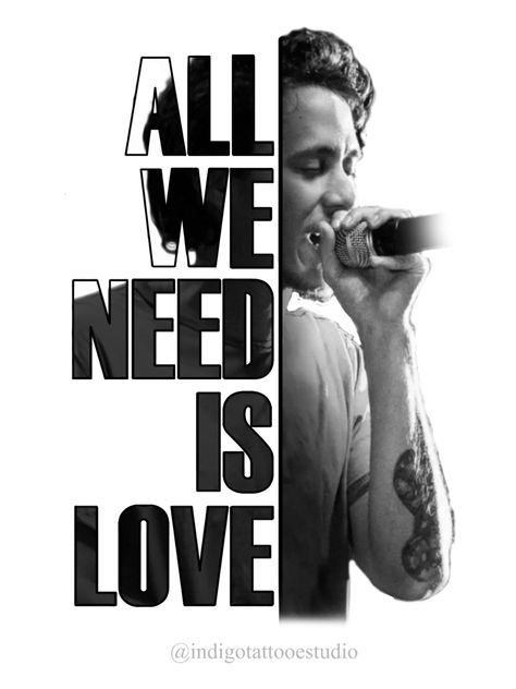 All we need is love by canserbero Playa Ideas, All We Need Is Love, Mary Tattoo, Las Marianas, Drop Cap, Tatuaje A Color, Love Posters, Vintage Poster Art, Couple Tattoos