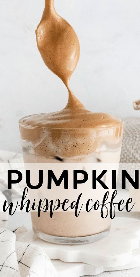 Pumpkin Spice Whipped Coffee Diy Pumpkin Spice Iced Coffee, Healthy Whipped Coffee, Pumpkin Whipped Coffee, Instant Coffee Whip, Diy Pumpkin Spice Coffee, Pumpkin Spice Whipped Cream Recipe, Pumpkin Pie Spice Coffee, Pumpkin Spice Whipped Coffee, Whipped Coffee Recipe