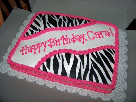 zebra striped and pink birthday cake | Zebra stripe birthday — Children's Birthday Cakes Sheet Cake Ideas, Zebra Birthday, Birthday Sheet Cakes, Zebra Cake, Pink Birthday Cakes, Rolling Fondant, Childrens Birthday Cakes, Cool Birthday Cakes, Cake Cover