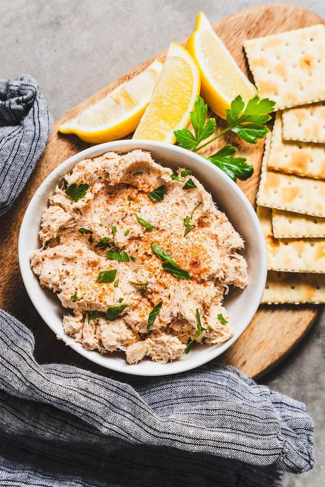 Smoked Tuna Dip Recipe (Smoked Fish Dip) Spicy Tuna Dip, Smoked Tuna Recipe, Smoked Tuna Dip Recipe, Smoked Tuna Dip, Fish Dip, Tuna Dip, Smoked Fish Dip, Smoked Tuna, Smoked Salmon Pasta