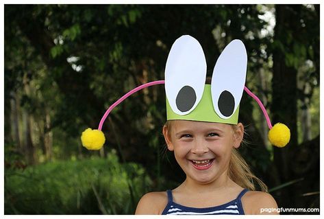 Fun Bug Craft Headband! Perfect for playgroups and classrooms! Bug Headband, Bug Craft, Spring Theme Preschool, Insects Preschool, Bugs Preschool, Crafts For Preschoolers, Spring Headband, Insect Crafts, Headband Crafts