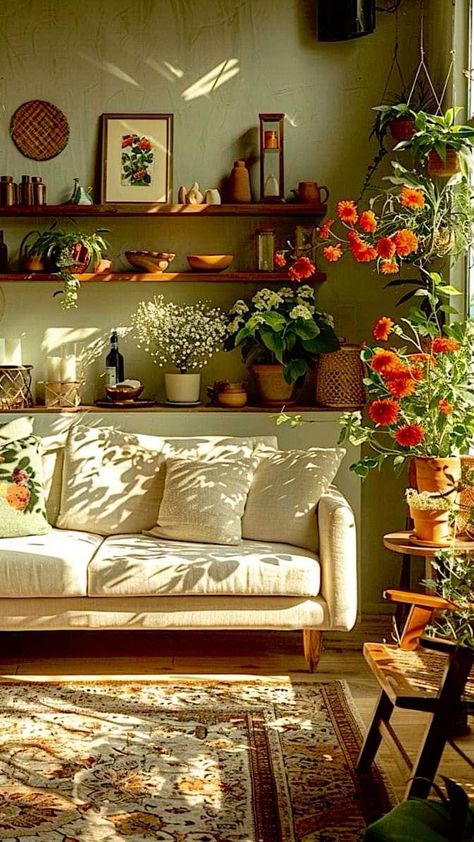 Lots Of Plants, Casa Vintage, Cozy Room Decor, Apartment Decor Inspiration, Dream House Interior, Living Room Inspo, Dream House Decor, Aesthetic Room Decor, Dream Home Design