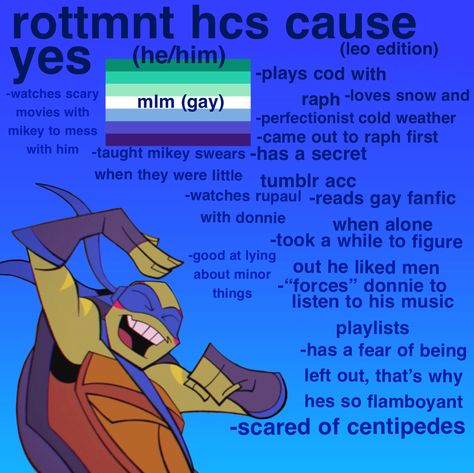 i infodumped way to much.. he isnt even my favorite Leo Rottmnt Headcanons, Rottmnt Headcanons, Funny Turtles, Silly Turtle, Leo Rottmnt, Ninga Turtles, Tmnt Characters, Turtles Funny, Teenage Mutant Ninja Turtles Artwork