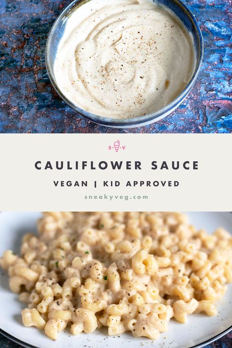 Cauliflower White Sauce, Cauliflower Pasta Sauce, Cauliflower Pasta Recipes, Daniel Fasting, Orthodox Fasting, Df Meals, Winter Vegetarian Recipes, Allergy Diet, Creamy Cauliflower Sauce