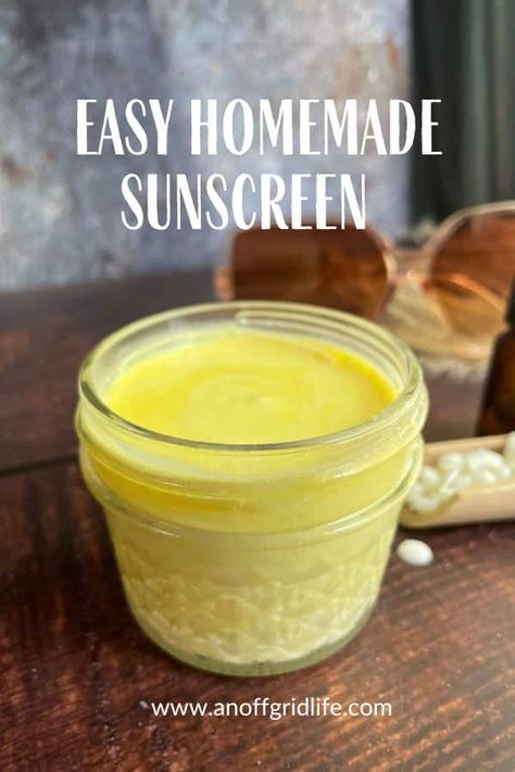 How To Make Sunscreen At Home, Diy Sunscreen Natural, Tallow Sunscreen Recipe, Homemade Sunscreen Natural, Diy Sunblock, Homemade Alternatives, Sunscreen Recipe, Survival Preparedness, Diy Coconut Oil