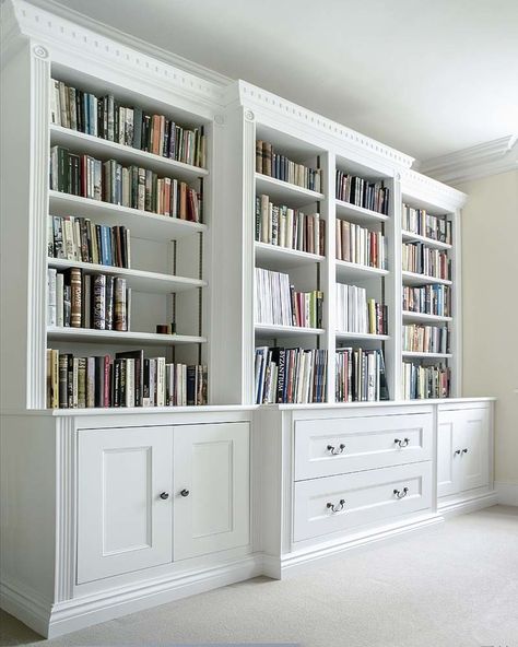 Built In Cupboards Living Room, Victorian Cupboard, Cupboard Living Room, Home Library Rooms, Built In Shelves Living Room, Living Room Wall Units, Bookshelves In Living Room, Built In Cupboards, Room Furniture Design