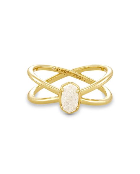 Kendra Scott Ring, Preppy Accessories, Double Band Ring, Double Band Rings, Preppy Jewelry, Jewelry Accessories Ideas, Ring Stack, Gold Band Ring, Jewelry Lookbook