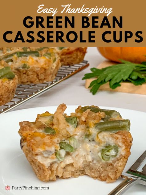 Best Thanksgiving Dressing, Green Bean Casserole Cups, Squash Dessert, Kid Friendly Thanksgiving Recipes, Easy Thanksgiving Side Dishes, Thanksgiving Green Bean Casserole, Thanksgiving Recipes Side Dishes Easy, Thanksgiving Green Beans, Traditional Green Bean Casserole