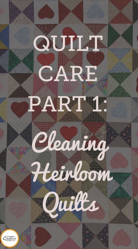 So you’ve just finished your first quilt and are ready to give it that cozy look by tossing it in the washing machine. Or, you have a beloved handmade quilt that could use a good washing from use. Before you head to the laundry room, there are some important things to consider. In this article, we’ll discuss what you need to know about how to clean a quilt and wash it. Washing Old Quilts, How To Clean Vintage Quilts, How To Wash Old Quilts, Cleaning Vintage Quilts, Cleaning Old Quilts, How To Clean Old Quilts, Quilt Repair, Circle Video, Beginner Quilts