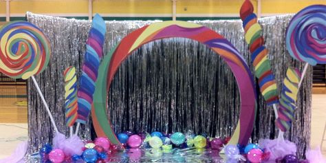 Candyland Middle School Dance Themes, 8th Grade Dance Themes, School Dance Themes, School Dance Ideas, Homecoming Themes, Middle School Dance, Post Prom, 8th Grade Dance, Dance Decorations