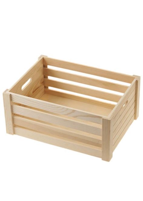 Create Your Own Hamper - Medium Wooden Crate Wooden Fruit Boxes Ideas, Pallet Box Ideas, Gift Wooden Box Ideas, Diy Wooden Basket Ideas, Wooden Hamper Boxes, Wood Basket Diy, Wooden Basket Gift Hamper, Diy Wooden Storage Boxes, Diy Wood Basket