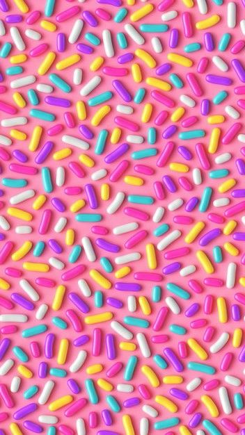 3d Candy Wallpaper, Sprinkle Wallpaper, Cupcake Wallpaper, Sweets Wallpaper, Confetti Wallpaper, Candy Wallpaper, Candy Background, Abstract Wallpaper Design, Phone Screen Wallpaper