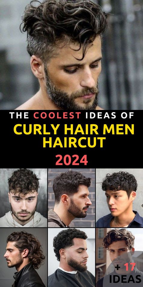 Discover the perfect curly hair men haircut with our top 17 styles for 2024. Embrace your curly locks and stay ahead of the fashion curve with modern and trendy hairstyles. Whether you prefer short and bold fades or long and laid-back styles, our guide has options for everyone. Dive into the world of taper cuts, black hair styles, and medium-long haircuts to find the ideal look for your curly hair. Mens Curly Fade Hairstyles, Men's Hairstyle Curly Hair, Men’s Hair Curly Top, Men’s Haircut For Thick Curly Hair, Taper Side Part Men, Men’s Curly Haircut Professional, Hair Cuts For Men With Curly Hair Curls, Mens Hairstyles For Curly Hair, Men’s Fade Haircuts With Curly Hair