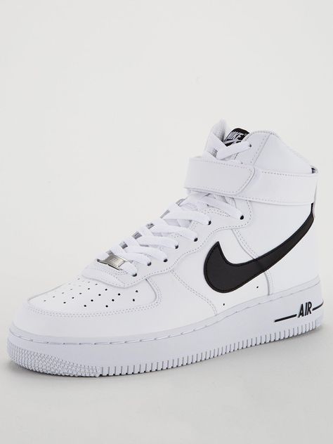 Nike Air Force 1 High '07 An20 - White/Black Nike Air Force Mid, Air Force Shoes, Nike Shoes Air Force, Nike Air Force One, Nike Air Force 1 High, Nike Shoes Outfits, Mens Training Shoes, Air Force 1 High, Luxury Shower