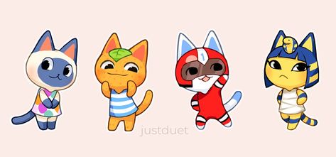 Animal Crossing Cats, Animal Crossing Fan Art, Animal Crossing Characters, Animal Crossing Villagers, Nintendo Art, Cat Pose, Cat Character, Animal Crossing Game, Character Design Animation