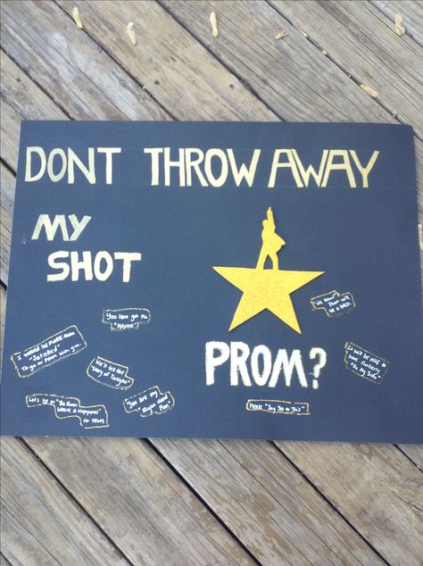 Theater Promposal, Hamilton Promposal, Music Promposal, Dance Asks, Homecoming Poster, Homecoming Poster Ideas, Cute Promposals, Promposal Ideas, Prom Proposals