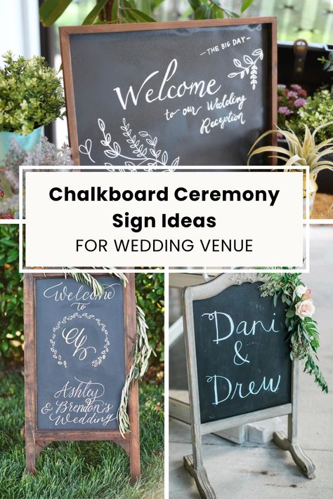 Wedding Wish Tree Ideas, Wedding Chalkboard Ideas, Open Seating Wedding, Wedding Chalk, Signs For Wedding, Wedding Ceremony Decorations Outdoor, Indoor Wedding Receptions, Wedding Chalkboard Signs, Chalkboard Decor