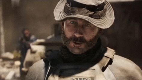 Captain Price GIF - Captain Price - Discover & Share GIFs Captain Price, John Price, Barry Sloane, Infinity Ward, Call Of Duty World, Playstation Store, Hot Army Men, Call Of Duty Modern Warfare, State Of Play