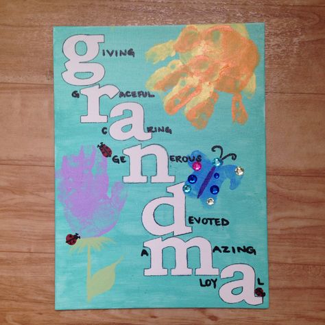 Things To Draw For Grandma, Painting Ideas For Grandmas Birthday, Things To Make For Your Grandmas Birthday, Painting Ideas For Your Grandma, Canvas Painting Ideas For Grandma, Diy Grandma Birthday Gifts, Canvas Painting For Grandma, Gift Ideas For Close Friends, Happy Birthday Painting Canvases