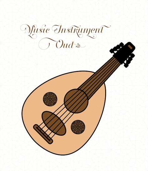 Vector drawings of the middle eastern mu... | Premium Vector #Freepik #vector #music-illustration #music-graphic #clip-art #svg-icons Oud Music, Musical Instruments Drawing, Illustration Music, Music Illustration, Art Svg, Vector Drawing, Musical Instrument, Diy Bag, Middle Eastern