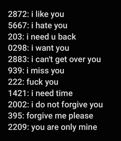 Numbers With Meanings Tiktok, Numbers That Mean I Love You, Love Numbers Code, Code Number With Meaning Love, Tiktok Number Trend, Swipe Pictures For Tiktok, Code Number With Meaning, Number Codes Secret With Meaning, Secret Codes With Meaning