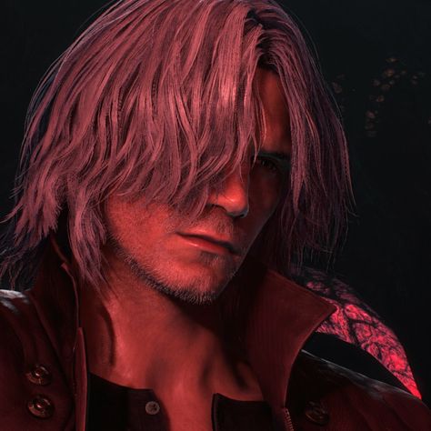 Dante Dmc, Dmc 5, Aesthetic Blue, Devil May Cry, Red, Hair, Blue