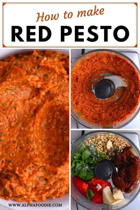 Pasta With Dried Tomatoes, Red Pepper Pesto Recipe, Spice Combos, Tomato Pesto Sauce, Cabbage Steaks Recipe, Sun Dried Tomato Pesto, Homesteading Recipes, Pesto Sauce Recipe, Savoury Treats