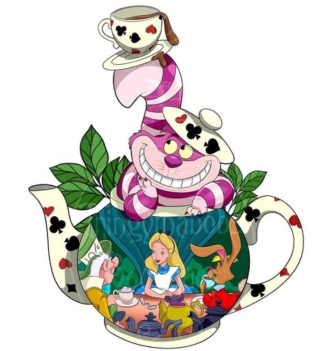 Cat Tea Party, Alice In The Wonderland, Alice In Wonderland Flowers, Cheshire Cat Alice In Wonderland, Alice In Wonderland Artwork, Alice In Wonderland Illustrations, Wonderland Artwork, Alice In Wonderland Characters, Alice In Wonderland Aesthetic