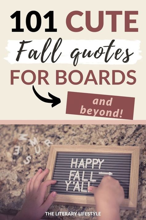 101 Cute Fall Quotes (for a Letter Board & Beyond) Short Fall Quotes, Cute Fall Quotes, Spice Quotes, Bulletin Board Sayings, Thanksgiving Chalkboard, Pumpkin Quotes, September Quotes, November Classroom, Letterboard Signs