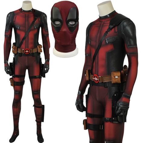 Deadpool Jumpsuit Wade Cosplay Costume Deadpool Costume Fancy Dress  #Handmade #CompleteOutfit Kids Deadpool Costume, Deadpool Halloween Costume, Deadpool Halloween, Deadpool Suit, Deadpool Mask, Men's Costumes, Deadpool Costume, Deadpool Cosplay, Marvel Costumes