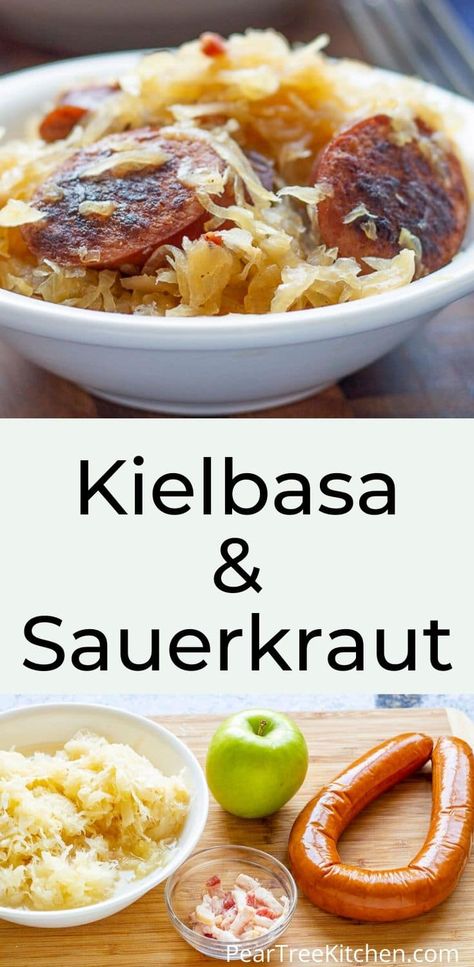 Polish Sausage With Sauerkraut, Saurkraut And Polish Sausage Crockpot, Chicken Sausage And Sauerkraut, Keto Sausage And Sauerkraut Recipes, Sauerkraut And Polish Sausage Recipe, Polish Sausage And Sauerkraut Stovetop, Kalbasa And Sourkraut, Sausages And Sauerkraut, Saurkraut Recipes Using