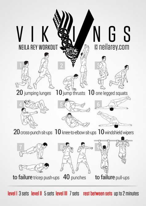 Viking Diet Plan, Vikings Workout, Viking Workout, Neila Rey Workout, Hero Workouts, Exercises For Men, Full Body Workout Plan, Superhero Workout, Full Body Workouts