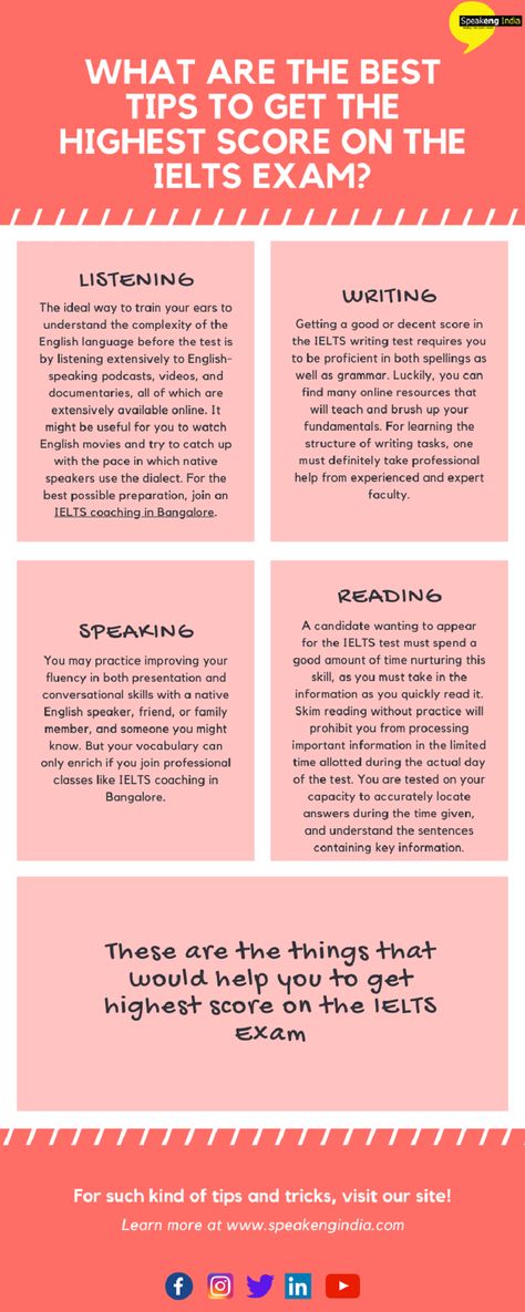 Do you know some tips will help you to score the highest on the IELTS Exam like listening, speaking, writing, and reading? Do you want to acknowledge how these tips will help you to crack the IELTS exam? Click on the below to know more about the tips and tricks to crack IELTS Exam. Join IELTS Coaching India Now! English Ielts, Personal Branding Strategy, Net Exam, Ielts Listening, Ielts Exam, Ielts Coaching, Ielts Reading, Writing Test, Best Study Tips