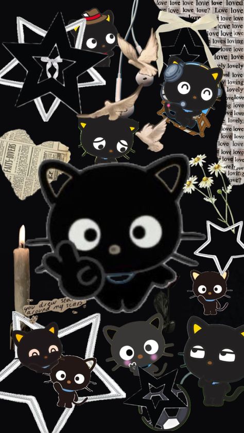 Choco Cat Aesthetic, Choco Cat, Cute Iphone Wallpaper Tumblr, Trippy Iphone Wallpaper, Walpaper Hello Kitty, Iphone Wallpaper Hipster, Emo Wallpaper, Wallpaper Doodle, Whatsapp Wallpaper