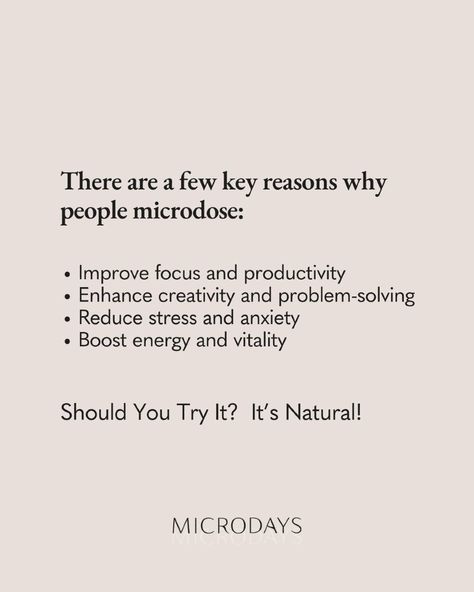 We all want to be the best version of ourselves. Why not give it a try and see the benefits for yourself? If you're curious to start and looking for more support. Get in touch! Our coaches can help you find the right dose for you and guide you through you microdosing journey. Head to our website (link in bio) to learn more and start your microdosing experience! #microdays #microdosing #alternativehealing #functionalmushrooms #mushrooms #medicinalmushrooms #mushrooms #functionalfoods #orga... Alternative Healing, Improve Focus, Website Link, Boost Energy, Why People, Be The Best, You Tried, Problem Solving, To Learn