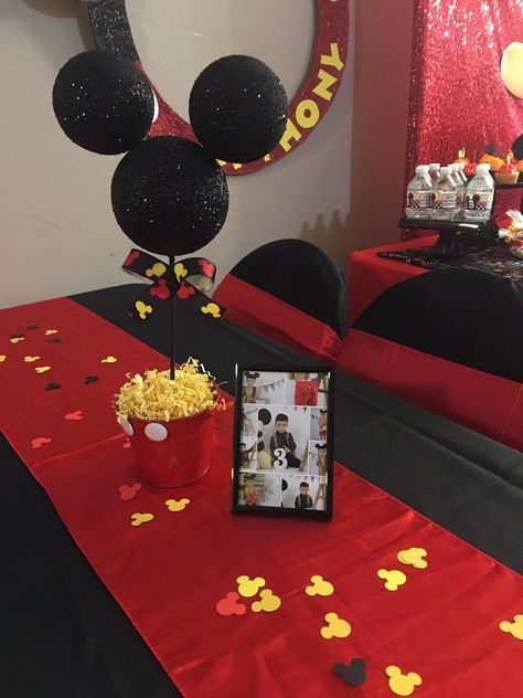 Cheap Mickey Mouse Party Decorations, Mickey Mouse Birthday Table Decorations, Mickey Table Decorations, Mickey Party Centerpieces, Mickey Mouse Birthday Centerpieces Diy, Mickey Mouse Center Piece, Mickey Mouse Table Decor, Mickey Mouse Party Table Decor, 2 Year Mickey Mouse Party