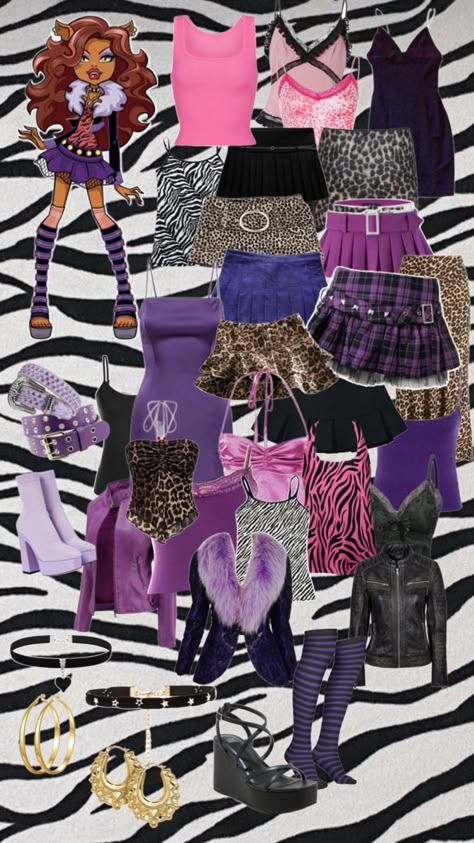 Cleo Monster High Costume Ideas, How To Dress Like A Bratz Doll, Draculaura And Clawd Wolf Costume, Sasha Bratz Outfits Inspiration, Monster High Outfits Inspiration, Disfraz Monster High, Clawdeen Costume, Clawdeen Wolf Outfit Inspiration, Monster High Halloween Costumes Clawdeen