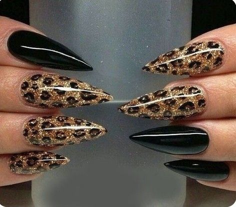 Stiletto Nail Designs, Leopard Nail Designs, Nail Art Cute, Cheetah Nail Designs, Girls Lipstick, Cheetah Nails, Stiletto Nail Art, Leopard Print Nails, Stiletto Nails Designs