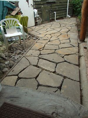 Stone Landscape, Recycled Concrete, Paving Ideas, Outdoor Paving, Crazy Paving, Pathway Landscaping, House Redesign, Path Ideas, Garden Paving